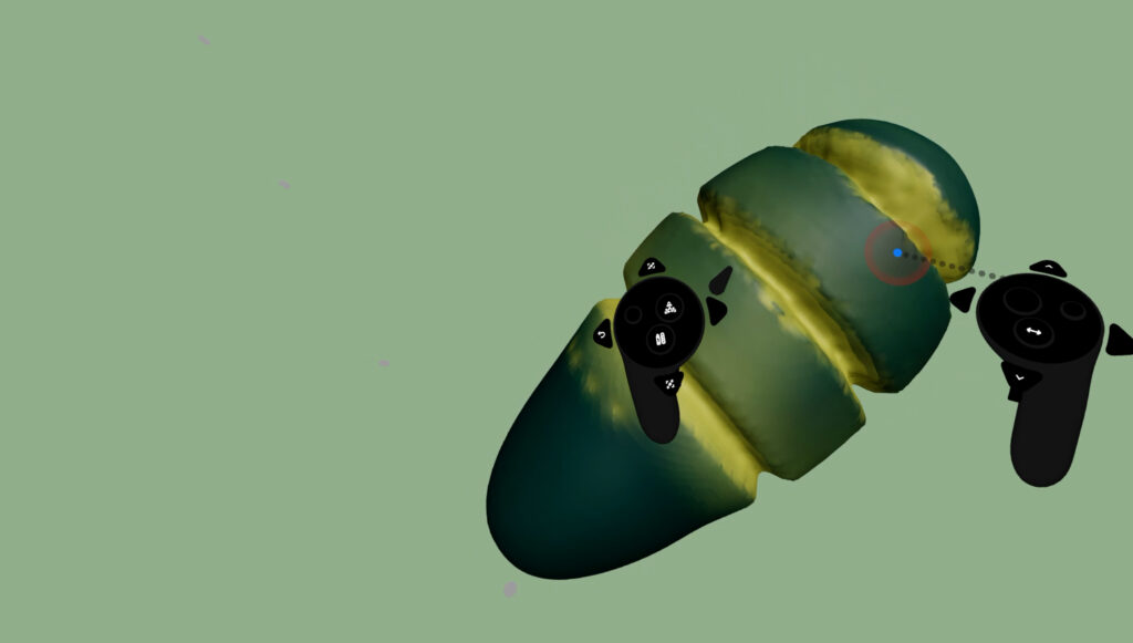 Modelage en réalité virtuelle - capture d'écran